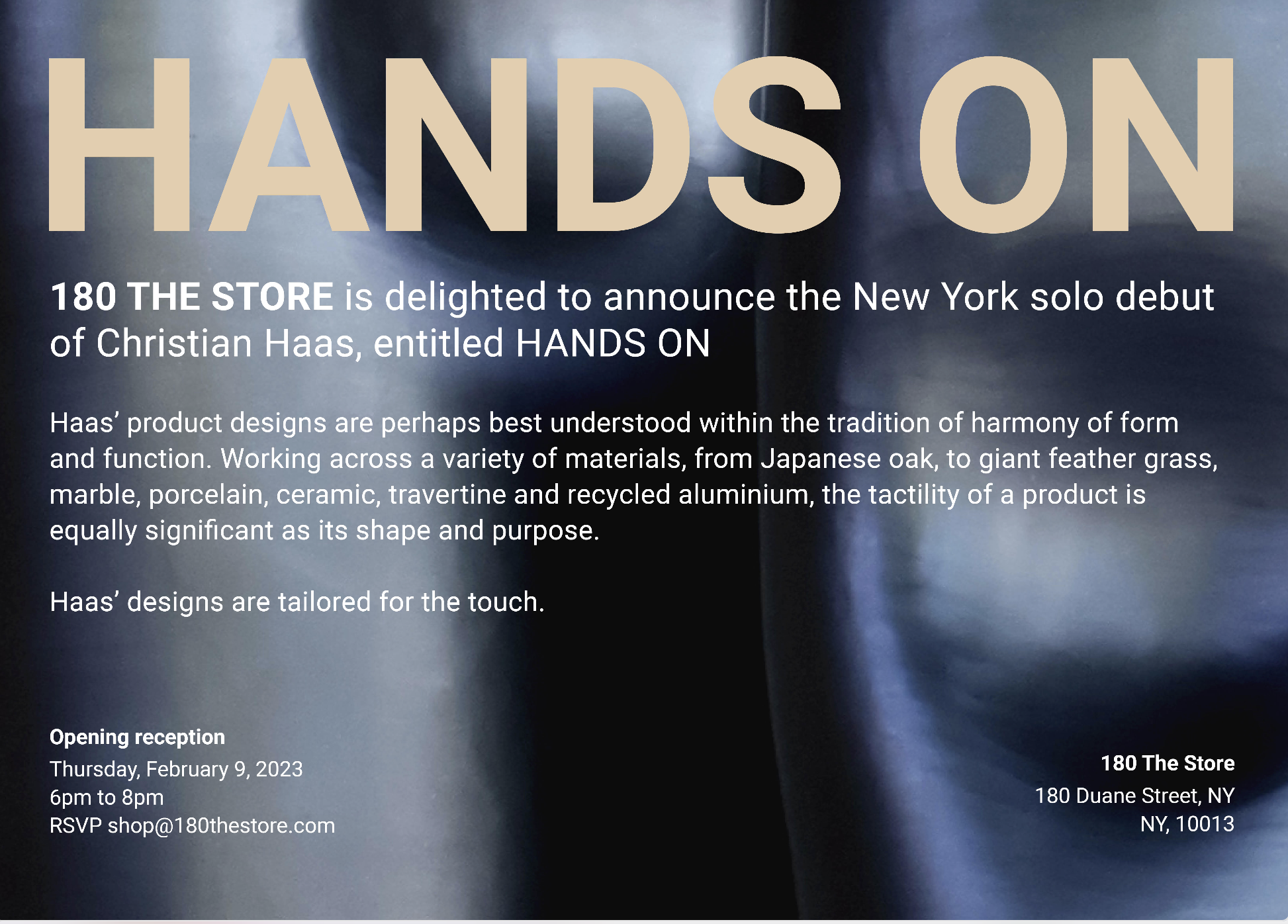 CHRISTIAN HAAS SOLO DEBUT | HANDS ON